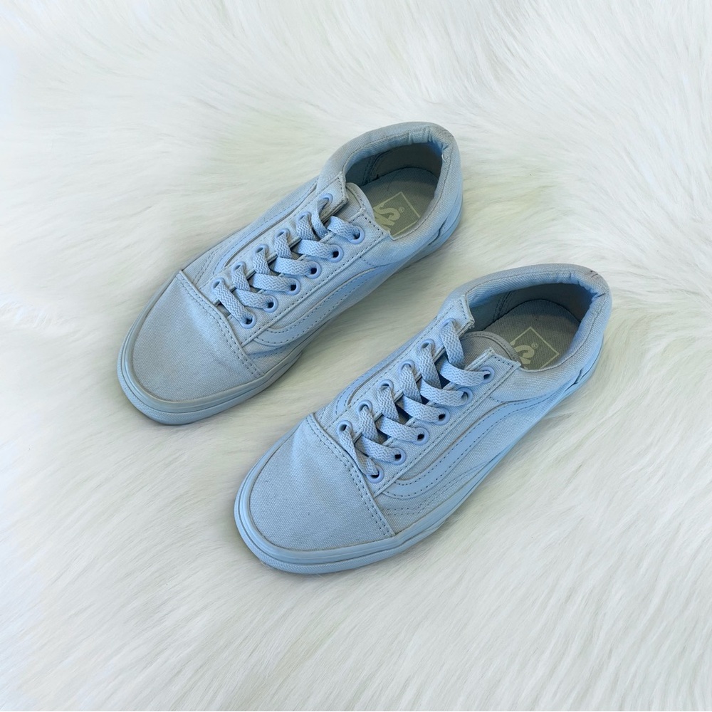 Vans Old Skool Mono Sky Blue Skate Shoes